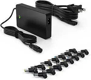 90W Universal AC Adapter Laptop Charger Compatible with HP Dell Lenovo Acer Asus Toshiba Samsung IBM Sony Fujitsu Gateway Notebook Ultrabook Chromebook Power Supply Cord with 16 Connectors