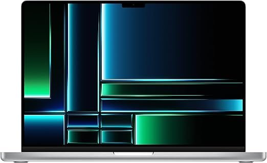 Apple 2023 MacBook Pro Laptop with Apple M2 Pro chip with 12‑core CPU and 19‑core GPU: 16.2-inch Liquid Retina XDR Display, 16GB Unified Memory, 512GB SSD Storage. Works with iPhone/iPad; Silver